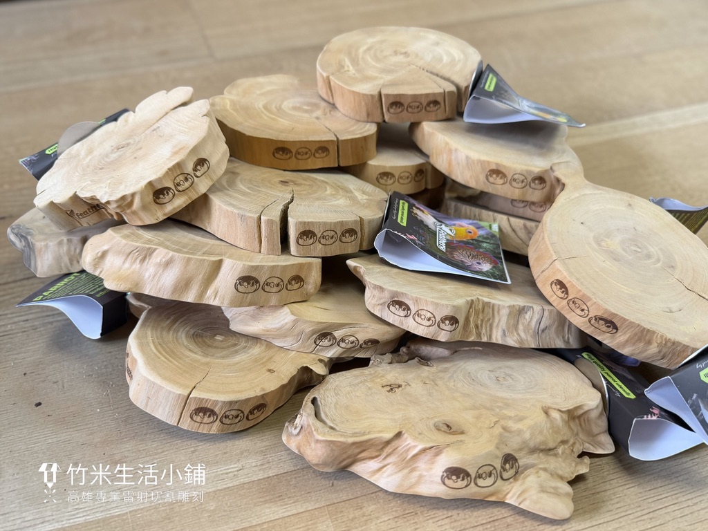 客製原木鳥站台:保留自然紋理與圓弧感的雷雕實作紀錄 9 客製原木鳥站台:保留自然紋理與圓弧感的雷雕實作紀錄